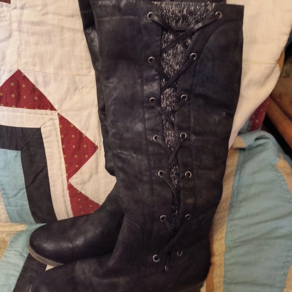 Kohl's Women's Knee High Zip-side Boots 8 Barely Worn